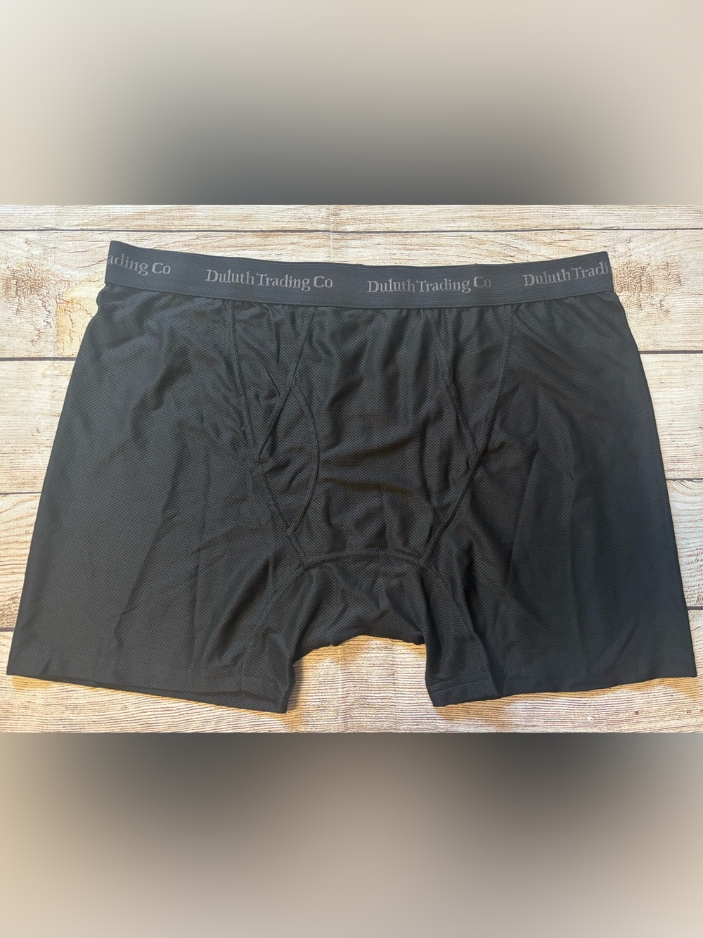 Duluth Trading Co Men's Buck Naked Boxer Briefs XL Black 2-Pack Solid, 76015